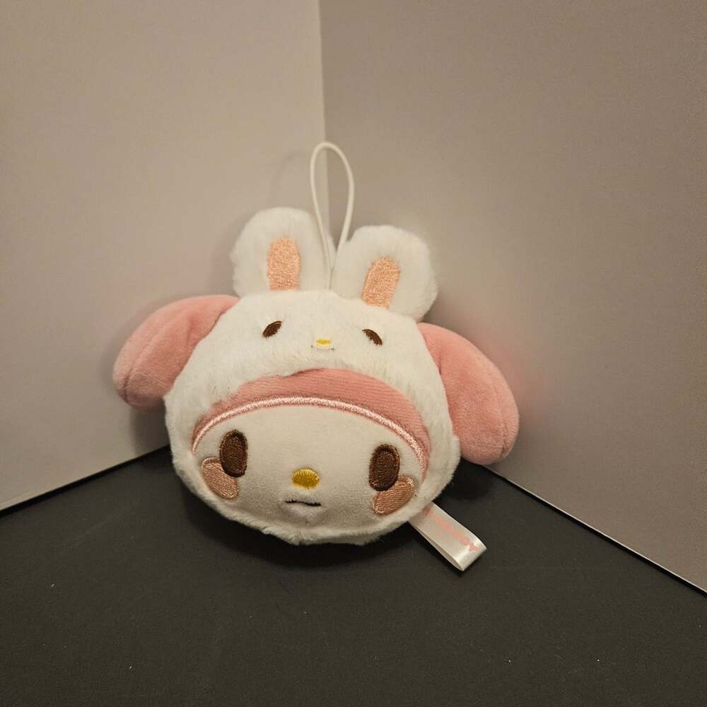 Sanrio My Melody Plump Eared Rabbit Club Mini Plush Mascot Keychain